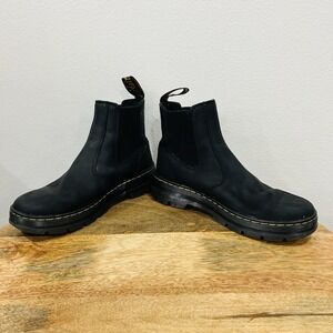 Dr. Martens EMBURY Leather Casual Chelsea Boots Mens 8 Womens 9 EU 41 Black